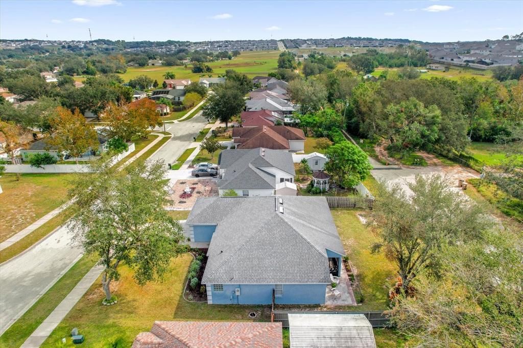 Aerial Side View of the Property