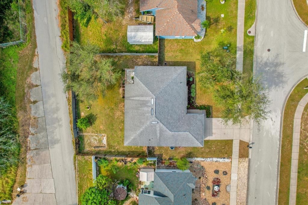 Aerial Top View of the Property