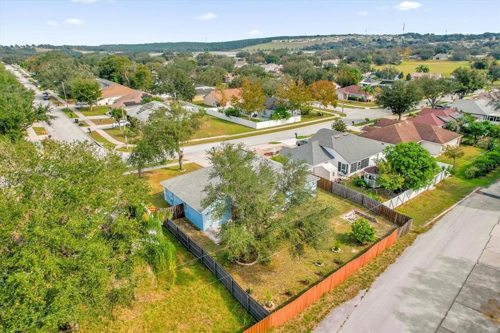 Aerial Back View of the Property