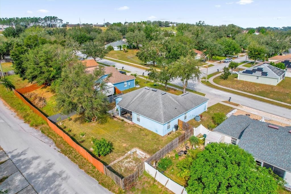 Aerial Back View of the Property