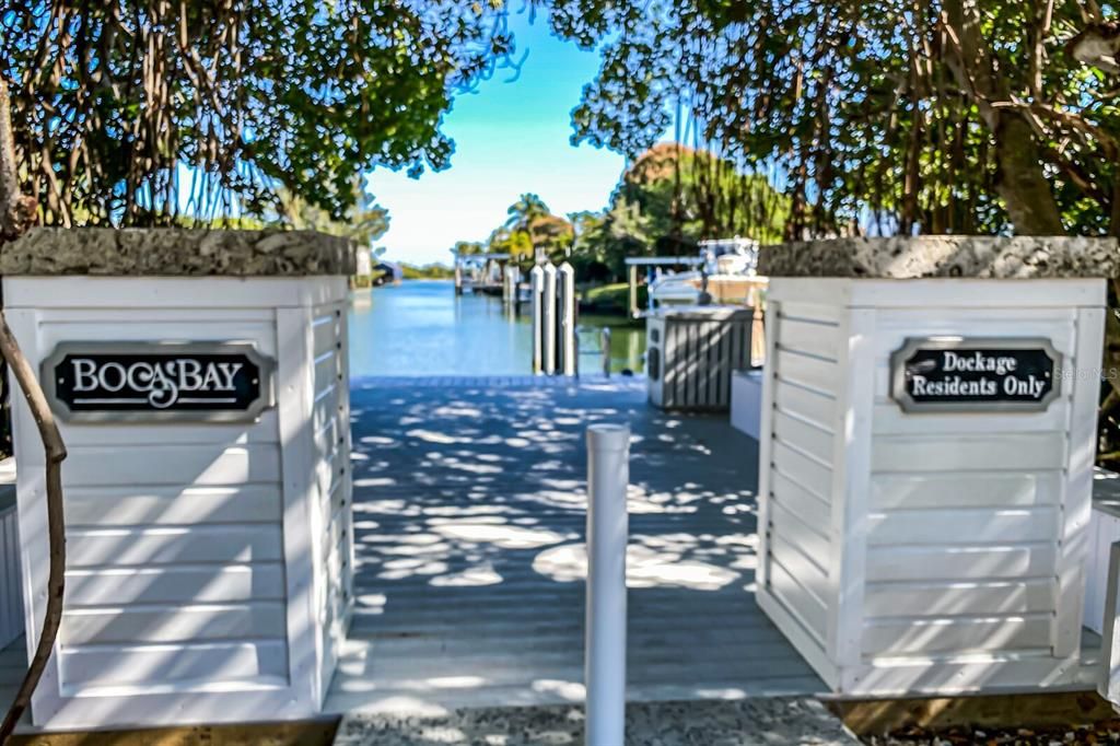 Boca Bay dock facilities downtown.