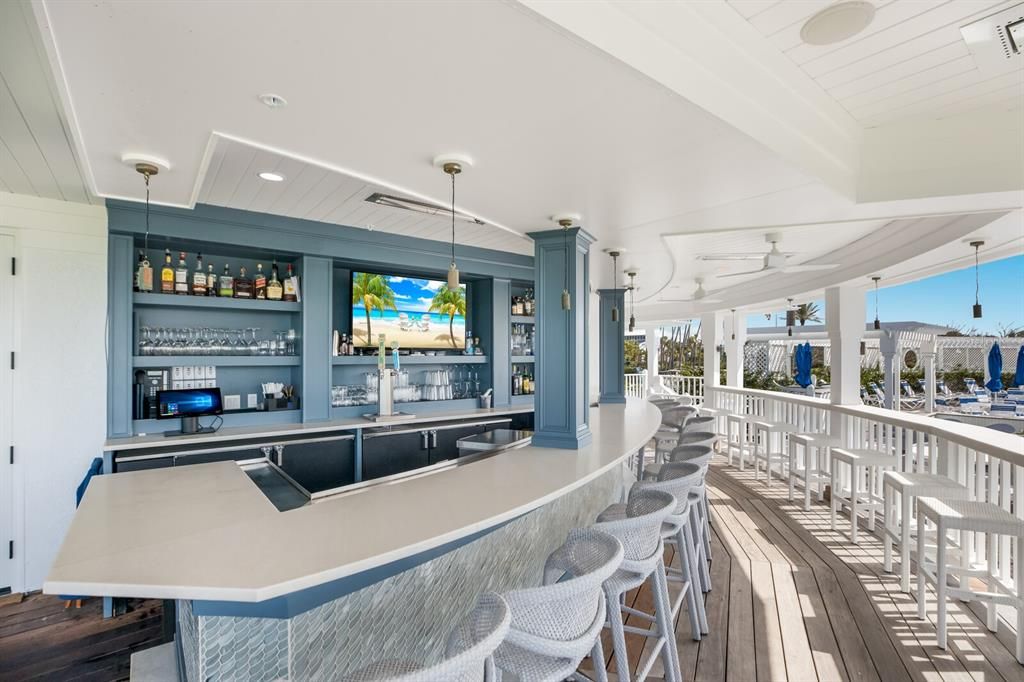 Poolside bar area. Photo taken pre-storm.