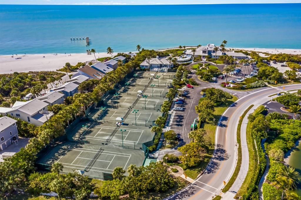 Photo taken pre-storm. Tennis courts are open for play!