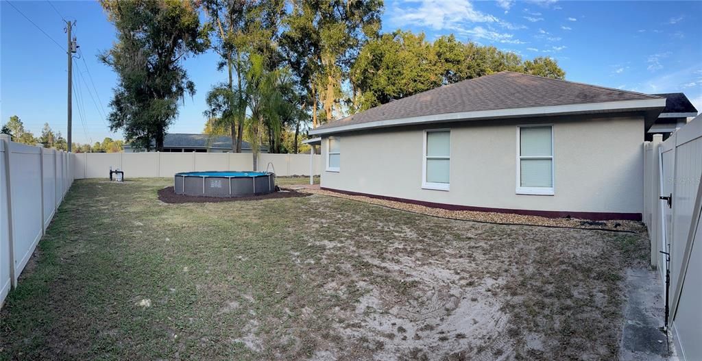 Privacy Fenced Backyard