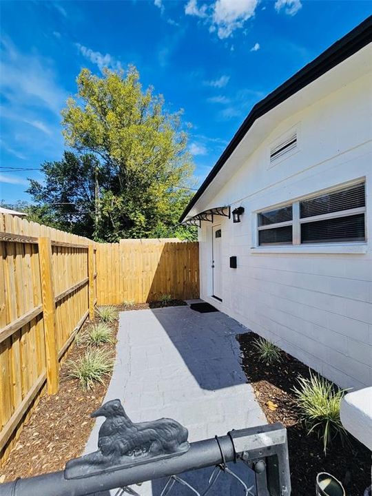 Fenced Entryway/Patio Area