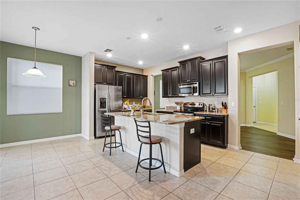 Kitchen and breakfast nook.