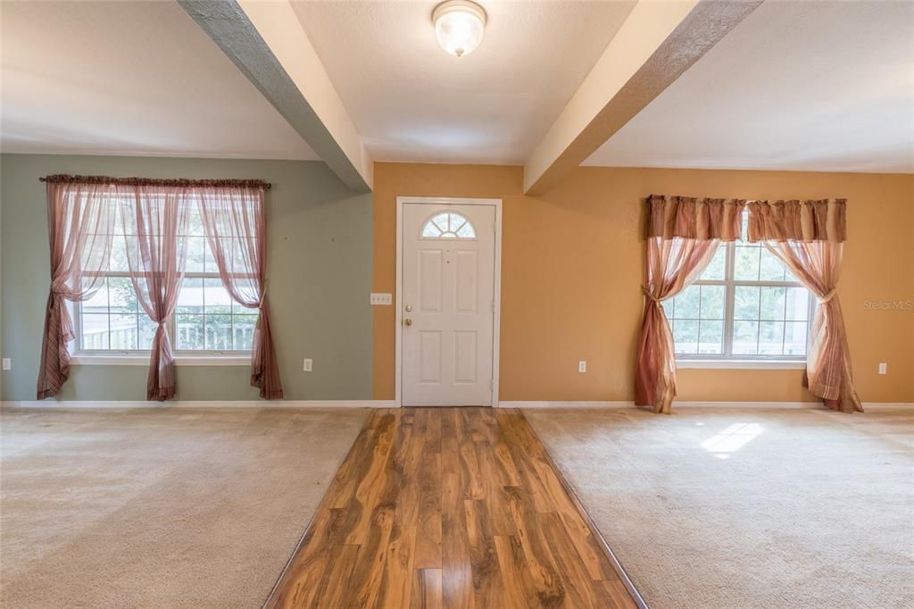 Formal Living, Dining Rooms and Front Door