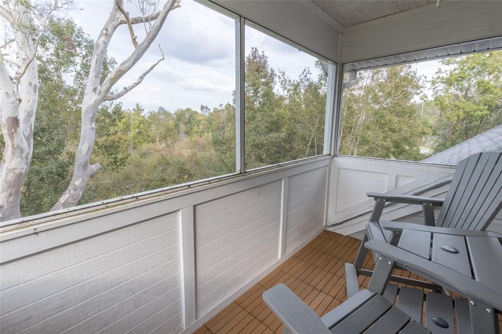 Primary Bedroom' Private Screened Balcony