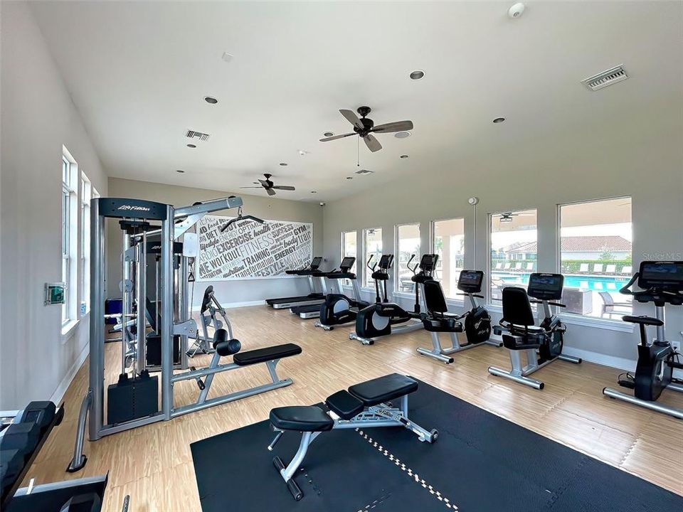 Stay toned in the fitness center.