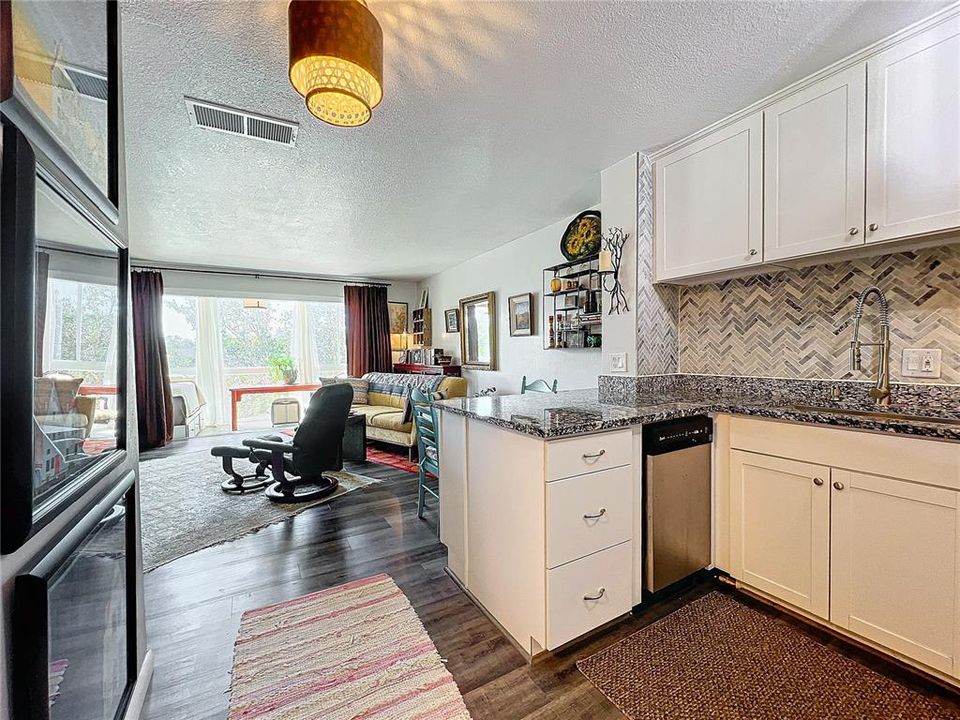 Kitchen view of Great room