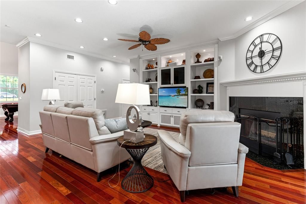 Family Room With Fireplace