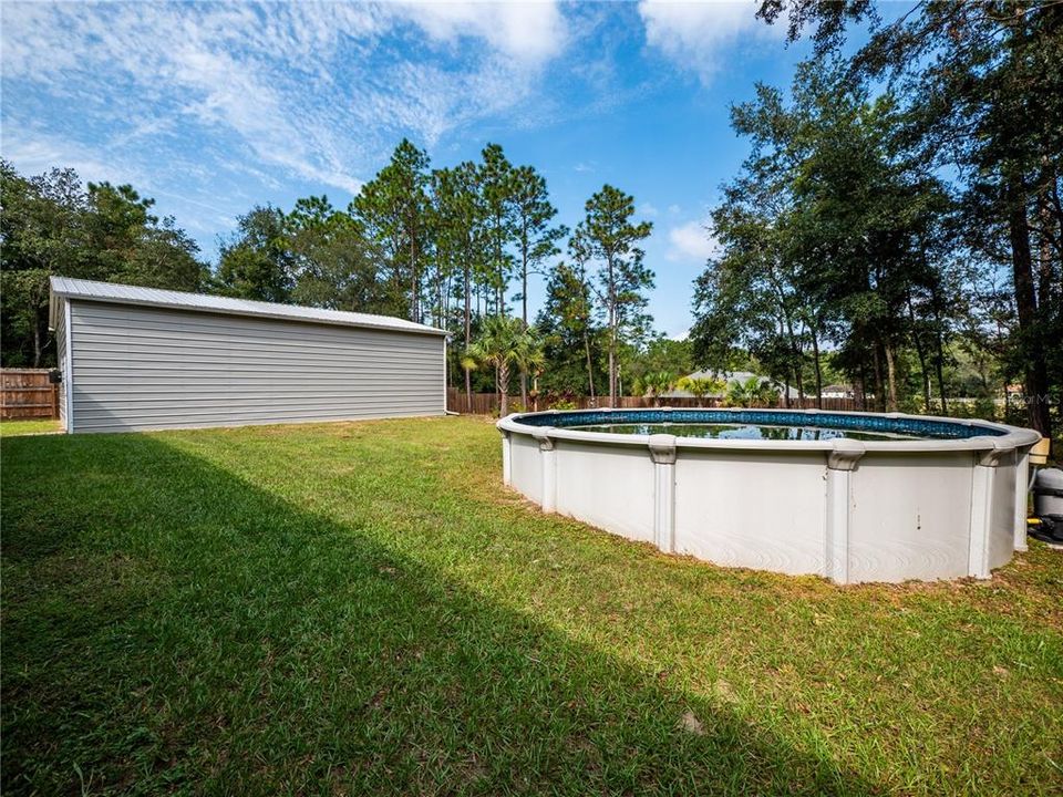 above ground pool