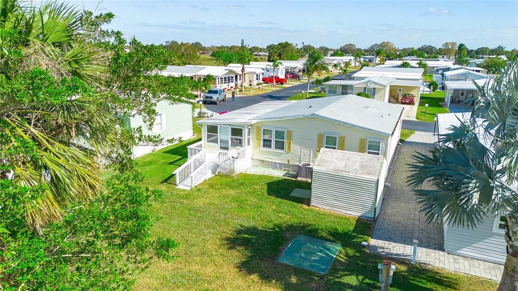 aerial view rear property