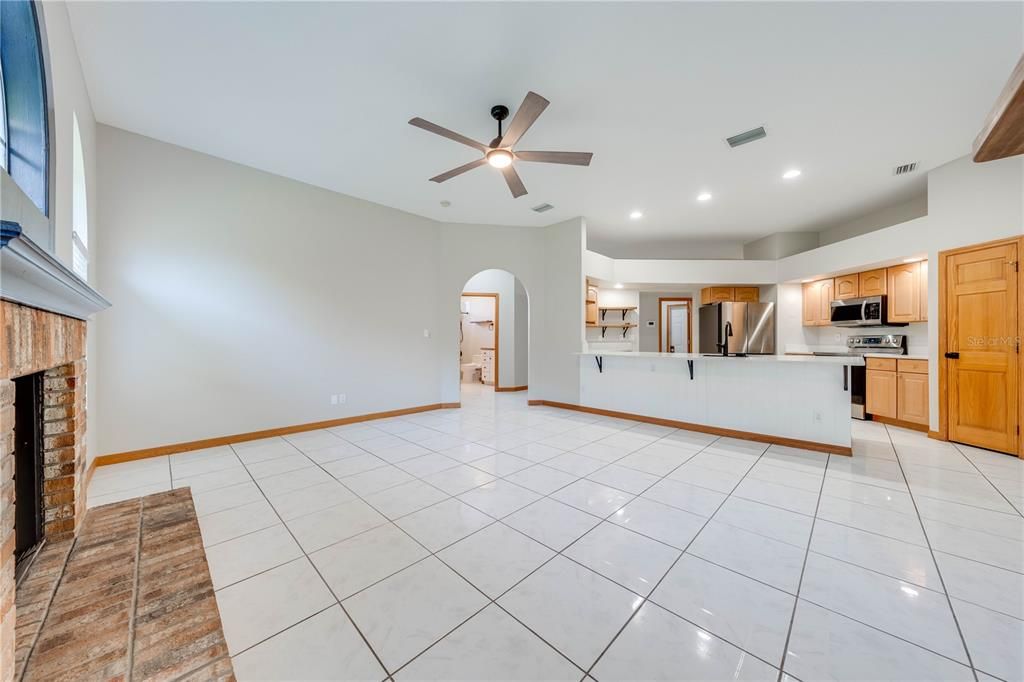 Kitchen and Family Room