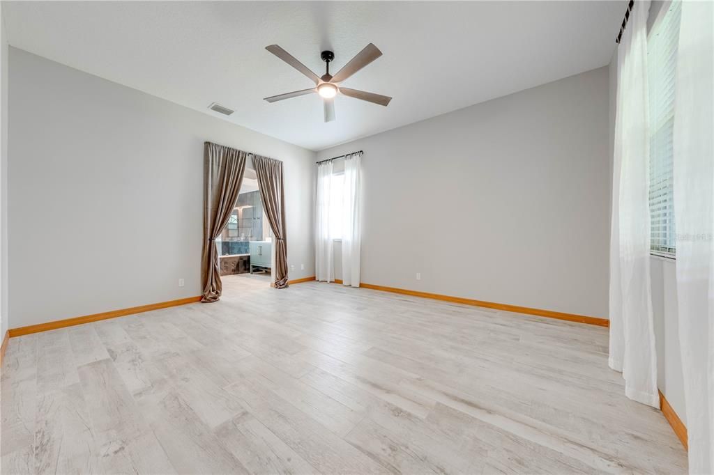 Primary Bedroom Suite, Ceramic Tile Plank Floors