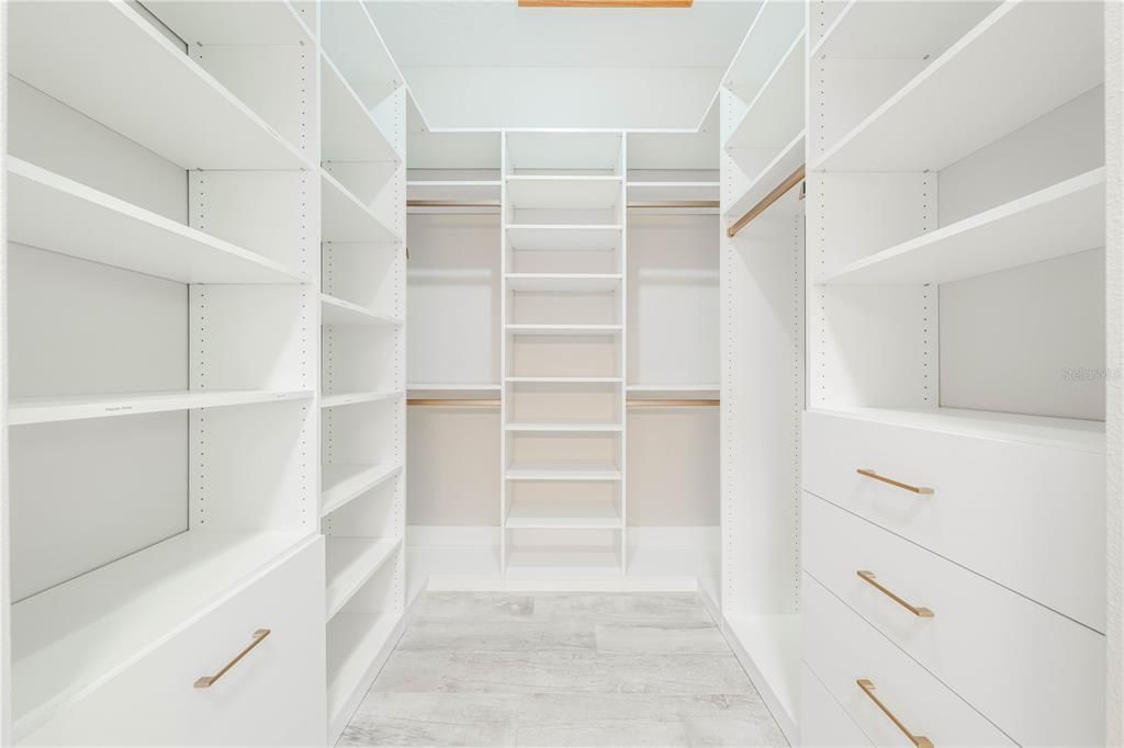 Closet with Built in Organizers