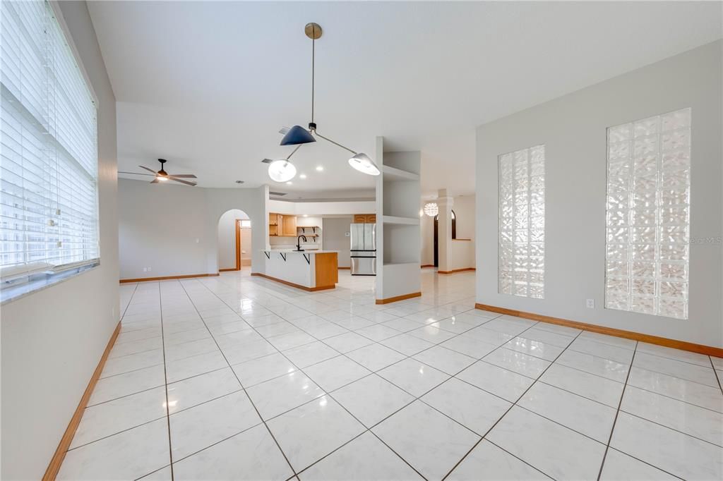 Dining Room, Kitchen & Family Room