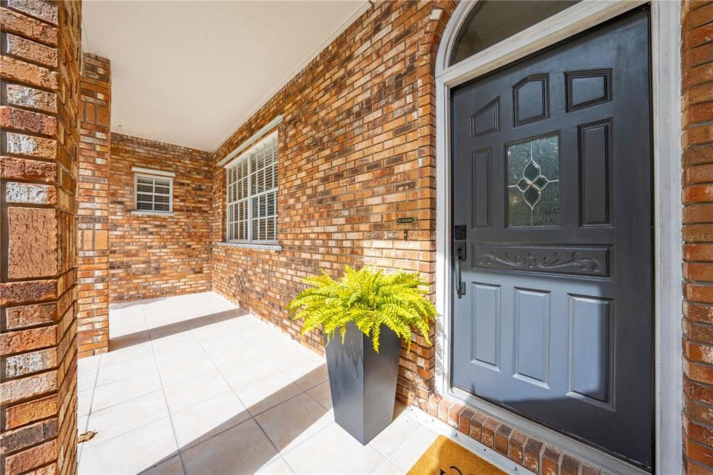 Covered Front Porch.