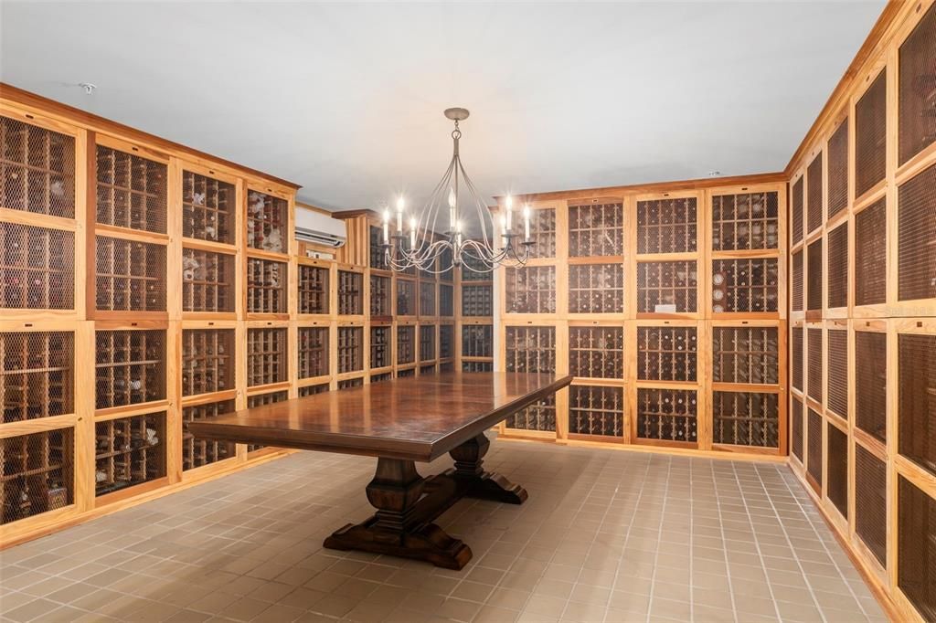 Wine cellar is available to store your wine