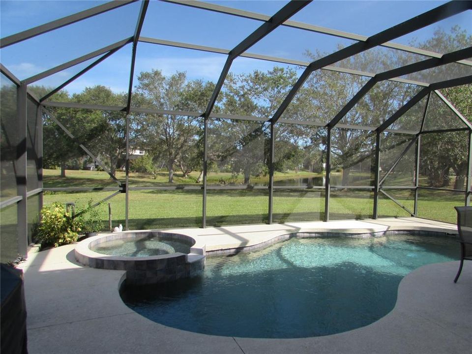 Pool and Spa Overlooking the Lake