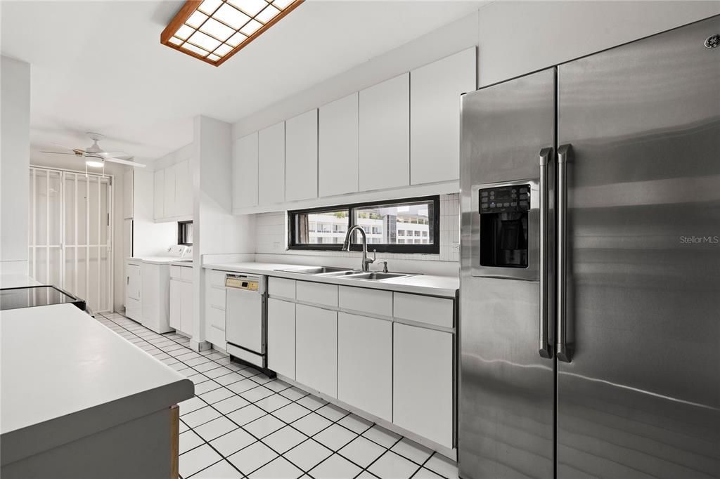 Kitchen and laundry area