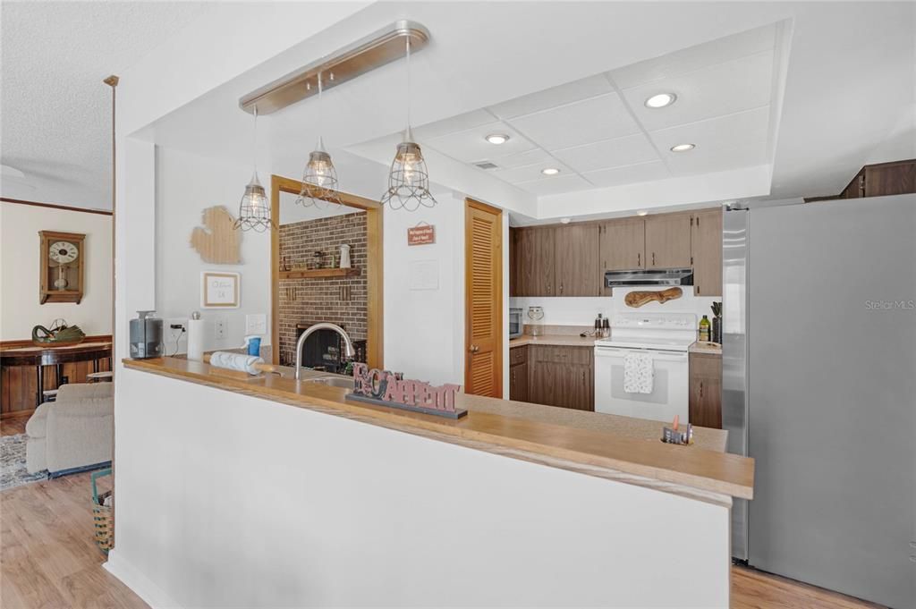 KITCHEN WITH GREAT ROOM IN VIEW