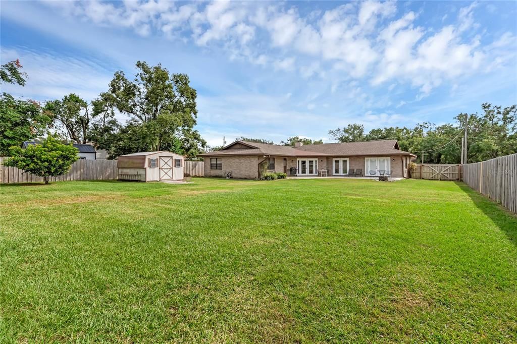 OVERSIZED BACKYARD