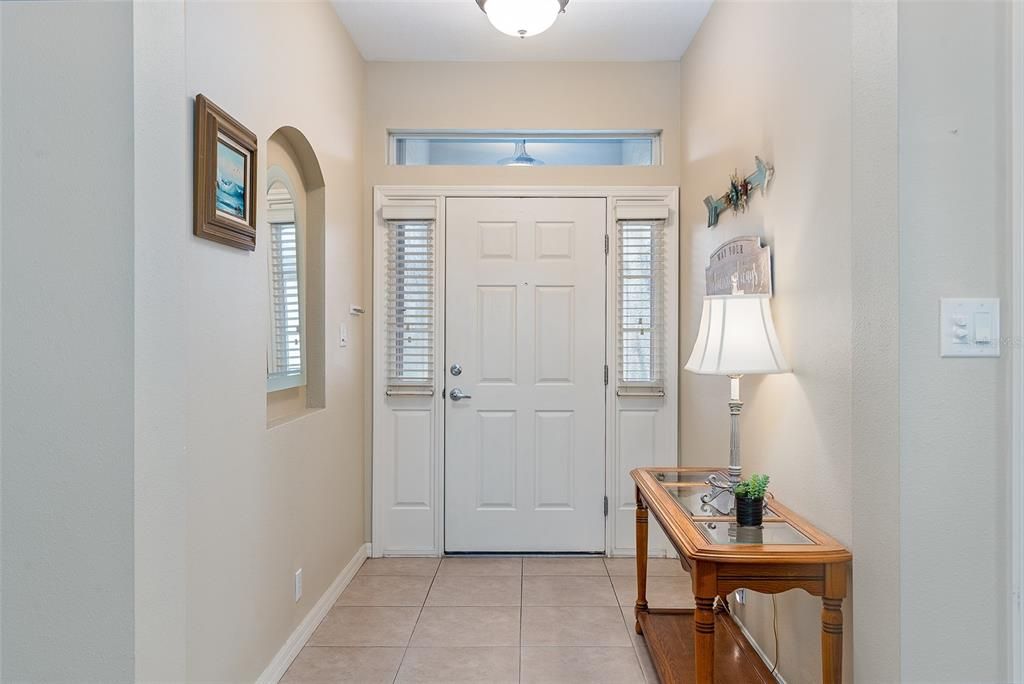 Nice oversized foyer/entryway.