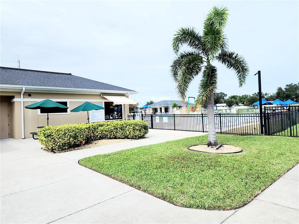 Community Pool And Cafe area