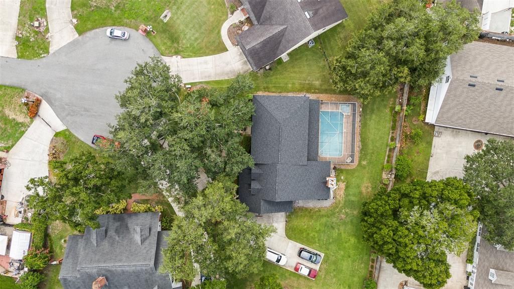 Quiet cul-de-sac, oversized driveway, RV ready with electrical outlet and sewer connection.