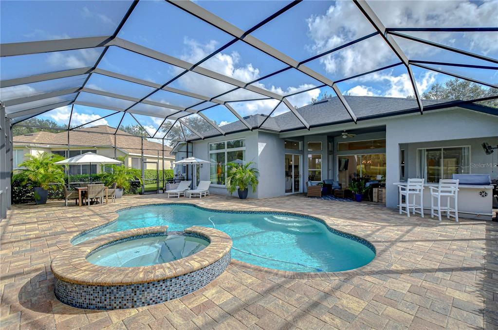 Enjoy the Florida weather in the shade on your covered patio!