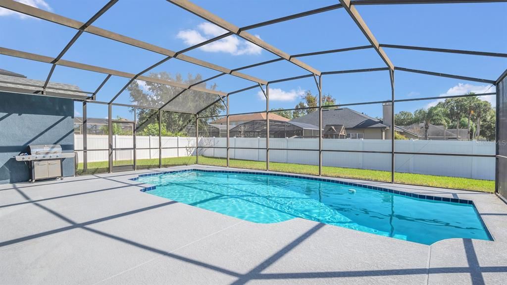 Resurfaced heated pool (with the option to cool the pool), new pool light, new deck