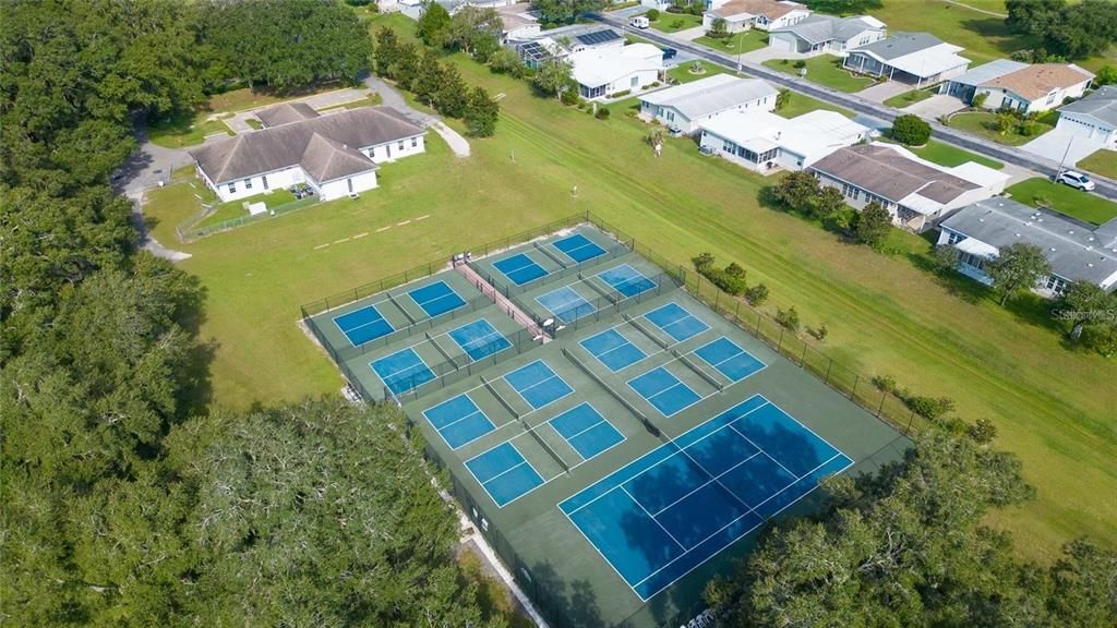 TENNIS AND PICKLE BALL COURTS