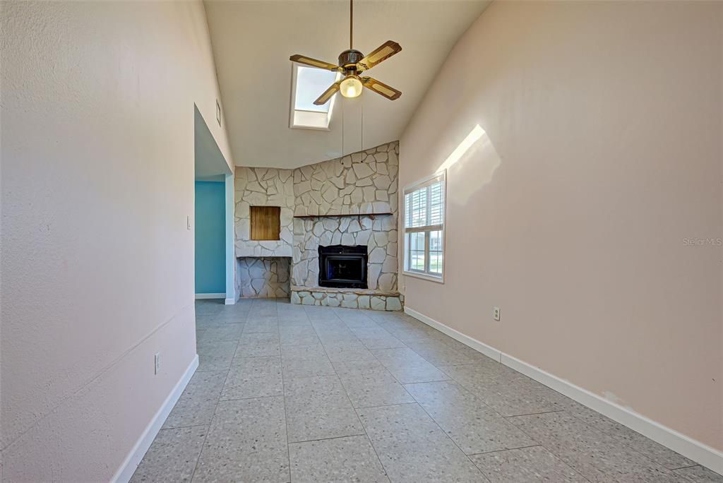 FAMILY ROOM WITH SKYLIGHT