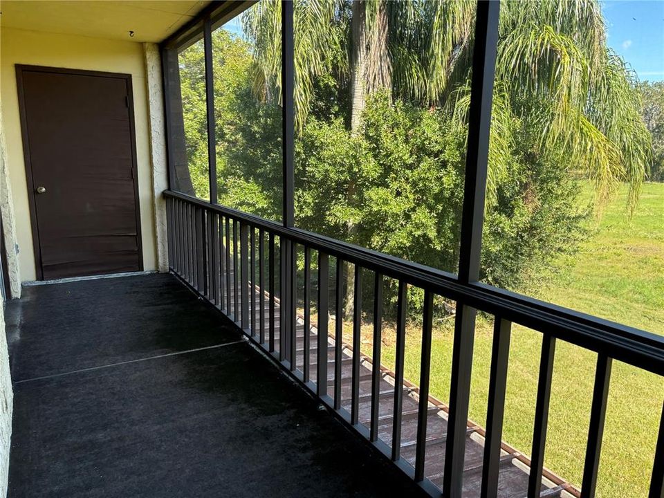 Full Length Balcony with 2 Storage Closets