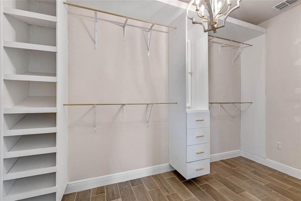 Primary Bedroom closet.