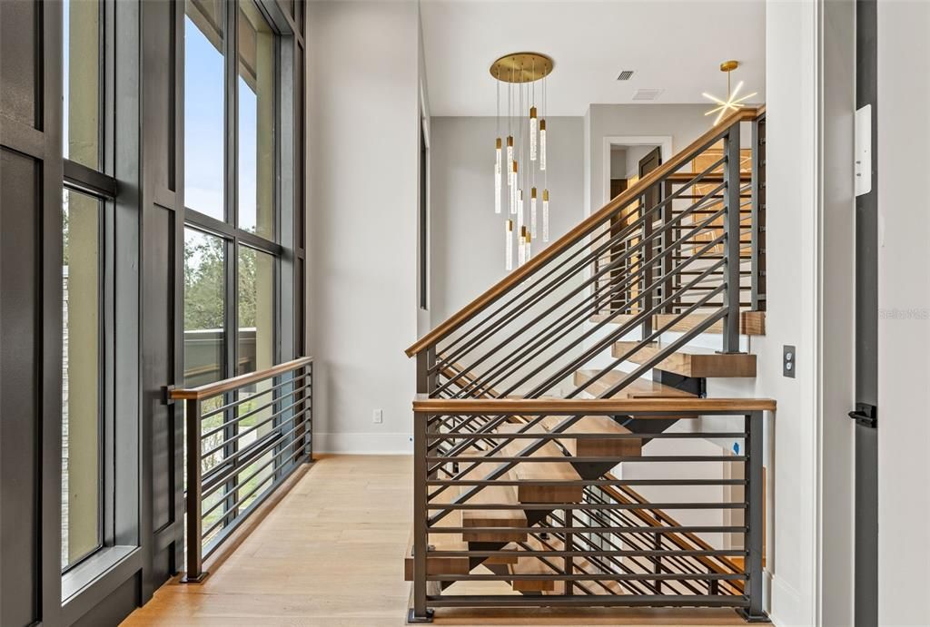 Stairs to Bonus Room and Primary Living Area