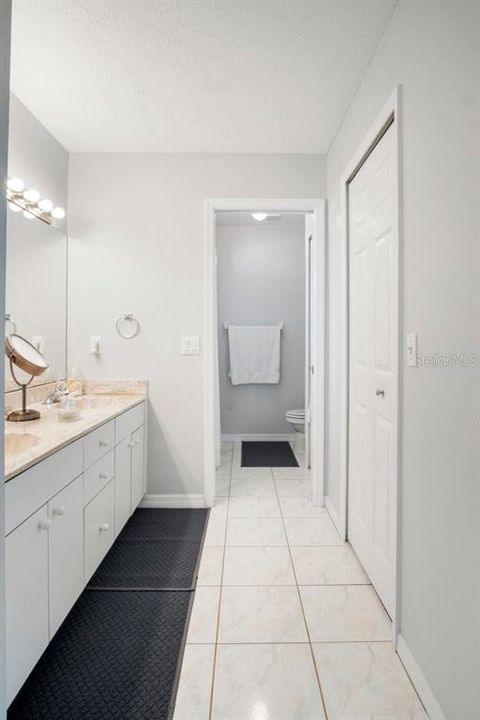 Primary Bath Shower with Linen