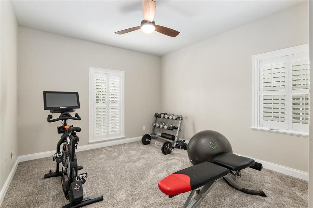 GUEST ROOM #3 CURRENTLY USED AS GYM