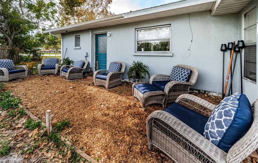 Backyard seating