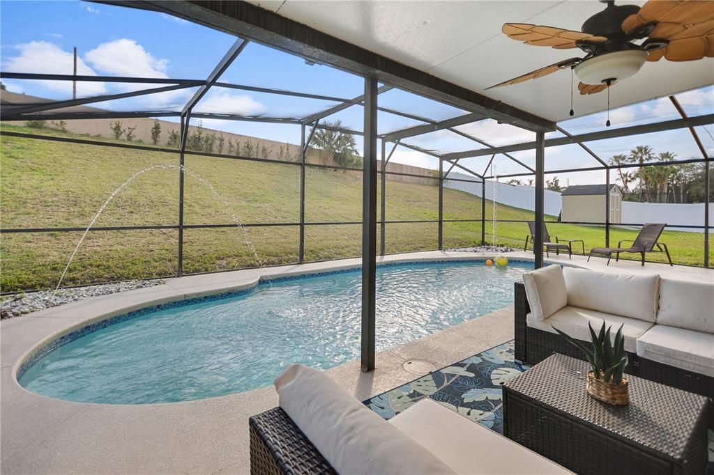 Backyard pool & patio