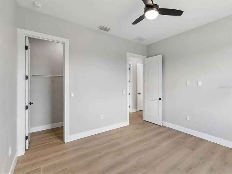 Bedroom with closet