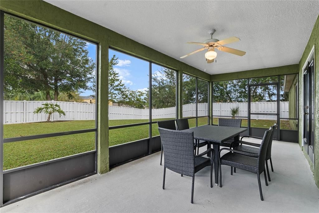 SPACIOUS FENCED BACKYARD