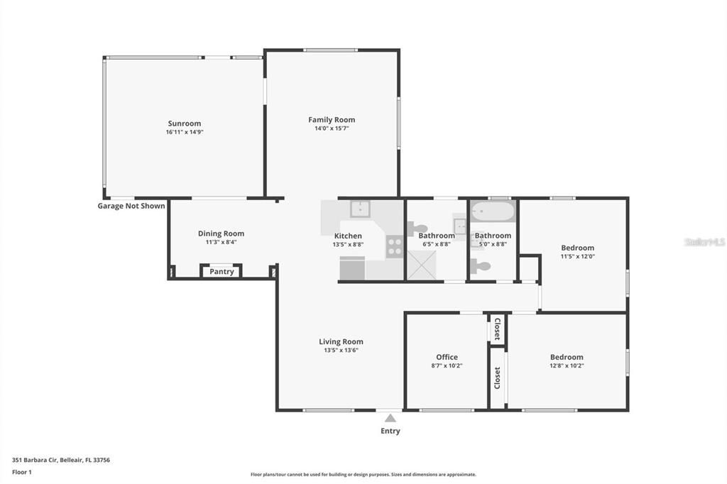 На продажу: $625,000 (3 спален, 2 ванн, 1481 Квадратных фут)