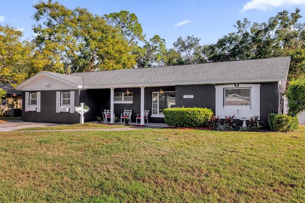 Front of house with porch