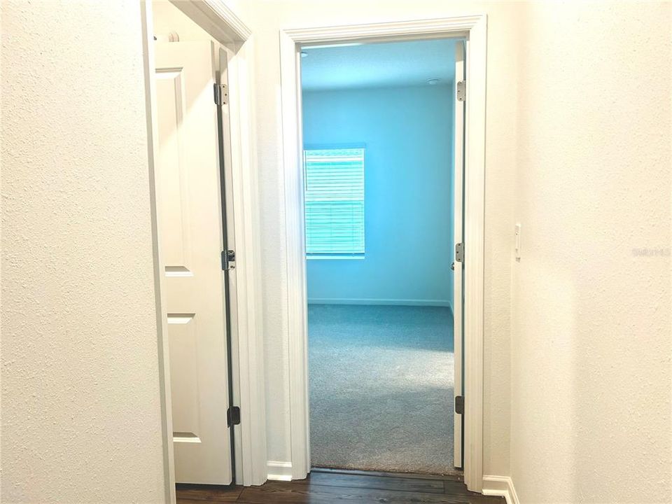 Entrance to Bedroom #3 and Shared Bathroom