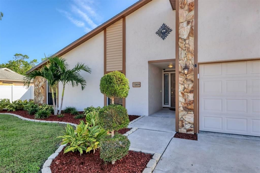 Walkway to front door