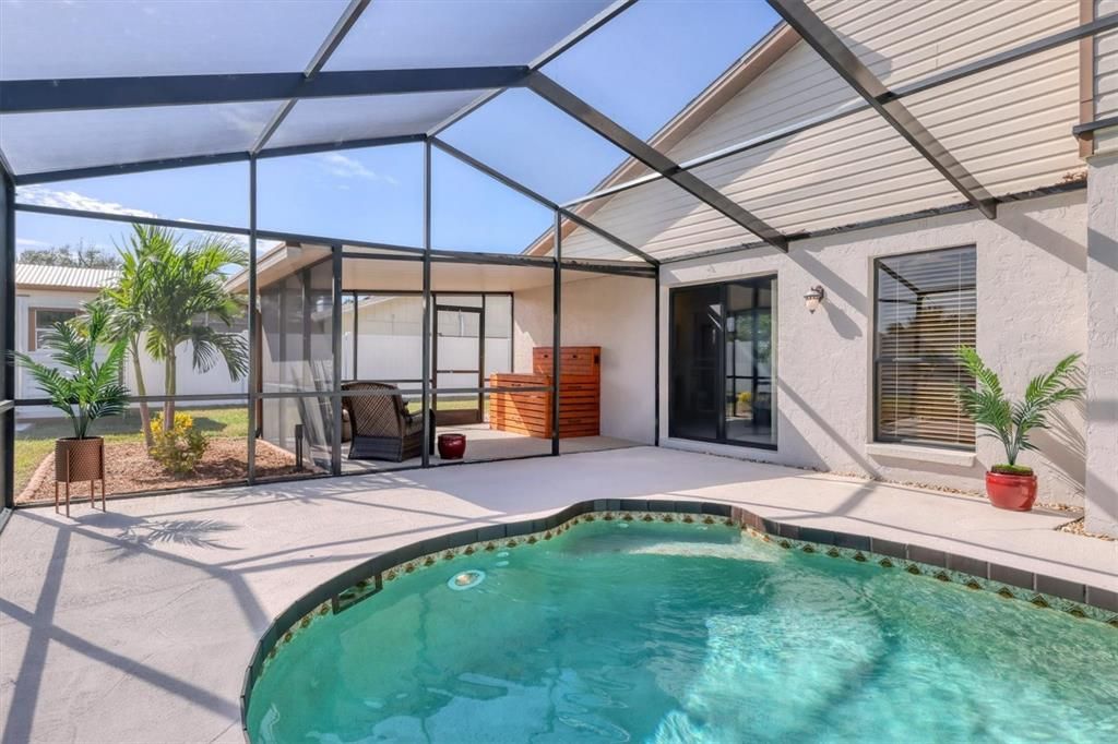 Pool looking into covered Lanai