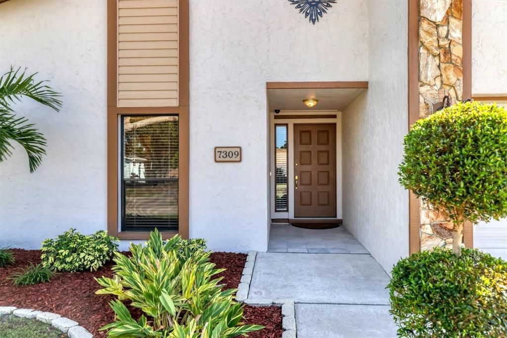 Walkway to front door