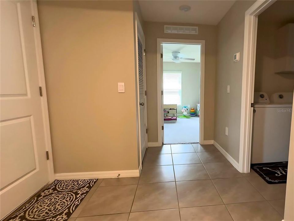 Entrance to Bedroom 2 and Laundry Room